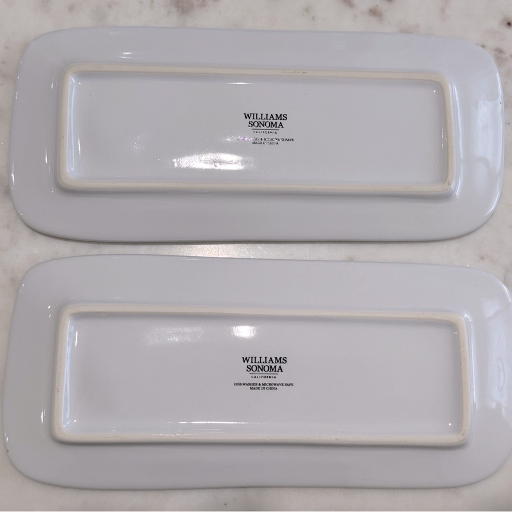 Williams and Sonoma Heart Platter set of 2 - Picture 2 of 3